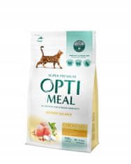 OptiMeal popolna suha hrana za odrasle mačke - piščanec 700 g