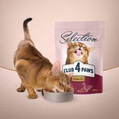 Club4Paws Premium suha hrana za odrasle mačke - raca in zelenjava 3x0,3 kg