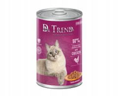 Dr.Trend PREMIUM mokra hrana za mačke STERILIZIRANA 90% mesa Piščanec 20x400g