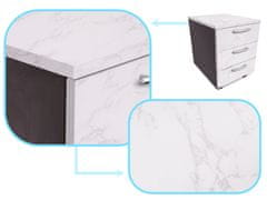WOWO Samolepilna folija v roli z motivom belega marmorja - Magnolija 1,22x50m