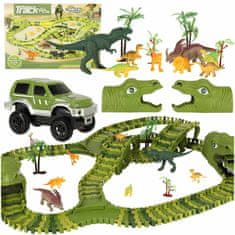 WOWO Dinosaur Race Track for Cars - Dirkalna steza za dinozavre za avtomobile - 240 kosov