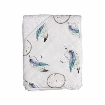 XKKO BMB Bambusova frotirna brisača s kapuco, 90x90 - Dream Catcher