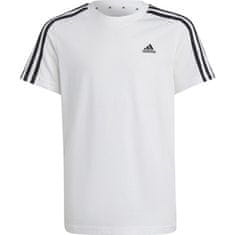 Adidas Majice bela L Essentials 3-stripes Cotton Tee Jr