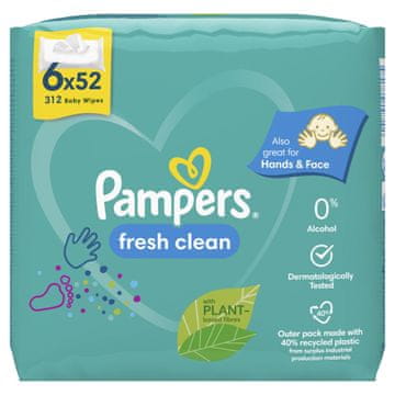 Pampers Fresh Clean vlažni robčki, 312/1