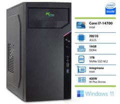 PCplus e-office namizni računalnik, i7-14700, 16GB, SSD1TB, W11P (145704)