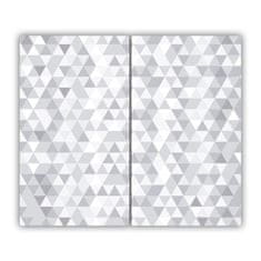 tulup.si Steklena podloga za rezanje Sivi trikotniki 60x52 cm