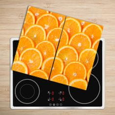tulup.si Steklena podloga za rezanje Oranžna rezine 2x30x52 cm