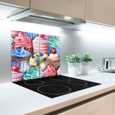 tulup.si Steklena podloga za rezanje Pisane kolački 60x52 cm