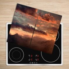tulup.si Steklena podloga za rezanje Sunset gora 60x52 cm