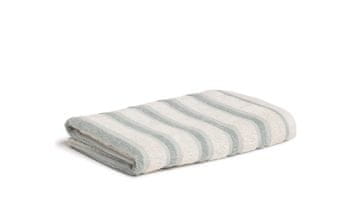 Möve BOHEMIAN DREAMS Brisača s črtami 50 x 100 cm, krem - zelena