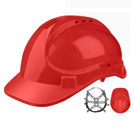 Total Varnostna čelada Rdeča /330g/HDPE (TSP2611)