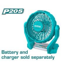 Total Akumulatorski ventilator 7"/P20S (TFALI2007)