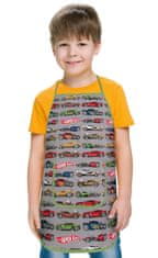Otroški predpasnik - 47 x 60 cm, za otroke, stare od 5 do 8 let - Formula siva