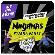 Pampers Ninjamas pižama hlače, za fante, 4-7 let, 60/1