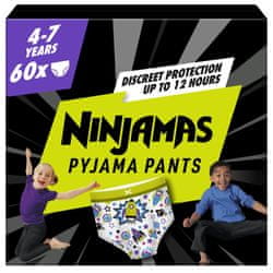  Pampers Ninjamas pižama hlače, za fante, 4-7 let, 60/1  