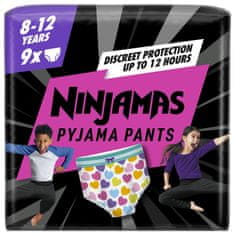 Pampers Ninjamas pižama hlače, za punce, 8-12 let, 9/1
