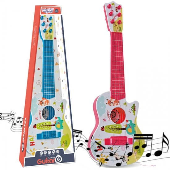 WOOPIE Akustična kitara za otroke Roza 55 cm