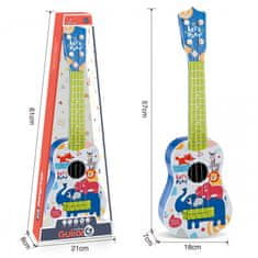 WOOPIE Otroška klasična kitara modra 57cm