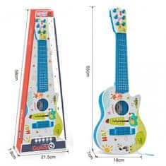 WOOPIE Akustična kitara za otroke Modra 55 cm