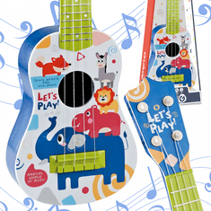 WOOPIE Otroška klasična kitara modra 57cm