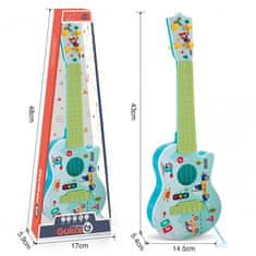 WOOPIE Akustična kitara za otroke Zelena 43 cm
