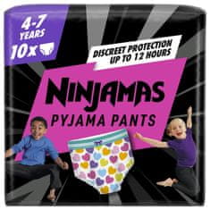 Pampers Ninjamas pižama hlače, za punce, 4-7 let, 10/1