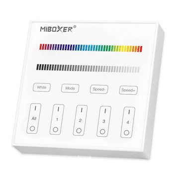 MiBoxer Stenski UPRAVLJALNIK Mi-light nadgradni RGB+W FUT-B3
