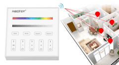 MiBoxer Stenski UPRAVLJALNIK Mi-light nadgradni RGB+W FUT-B3 