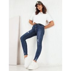 Dstreet Ženske hlače iz džinsa MOURE modre barve uy1983 XL