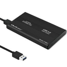 shumee Ohišje Qoltec | Ohišje za 2,5-palčni SATA3 trdi disk SSD | USB 3.0 | Črno