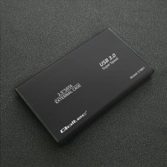 shumee Ohišje Qoltec | Ohišje za 2,5-palčni SATA3 trdi disk SSD | USB 3.0 | Črno