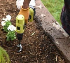 Netscroll Sveder za zemljo za ročni vrtalnik, ki služi kot nastavek za kopanje sadilnih lukenj, hitro in enostavno sajenje, prihranek časa, nič več napornega kopanja jamic, GardenDrill