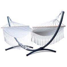 Potenza Viseča mreža s prečkami SANTIA XL + stojalo GRANDE 220kg, barva smetane, premium