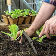 Netscroll Unikatno oblikovana večnamenska vrtna motika za urejanje zelenih površin, ergonomska oblika motike bo poskrbela, da bo vaš vrt precizno oblikovan, brez plevela, rastline pa nepoškodovane, PickGarden