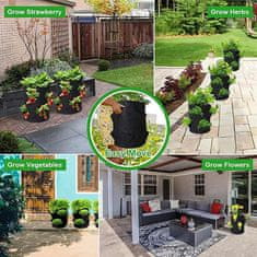 Netscroll Prenosna 26L vrtna greda iz blaga, enostavna rešitev za vsako teraso, balkon, vrt ali rastlinjak, v primeru toče, prestavite na varno in pridelek je zavarovan, FoldingGarden