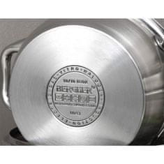 Bergner Lonec za kuhanje v pari iz nerjavečega jekla s pokrovom 20 cm Gourmet BG-6520