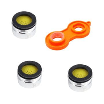 TIMMLUX 3x aerator / perlator M24 iz medenine s tesnilom + ključ za menjavo