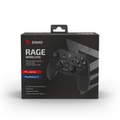 SAVIO Brezžični profi gaming kontroler 2,4 Ghz za PC, PS3 z vibracijami, polnilno baterijo in USB-C priklopom