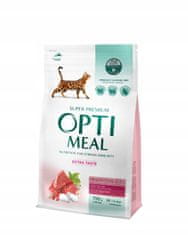 OptiMeal suha hrana za mačke z visoko vsebnostjo telečjega mesa 700g