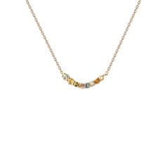 PDPAOLA Fina pozlačena ogrlica s cirkoni RAINBOW Gold CO01-859-U