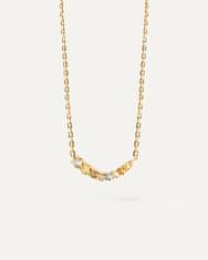 PDPAOLA Fina pozlačena ogrlica s cirkoni RAINBOW Gold CO01-859-U