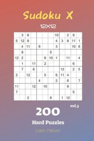 Sudoku X 12x12 - 200 Hard Puzzles vol.3