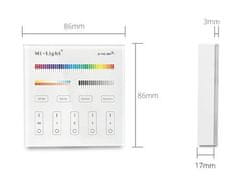 MiBoxer Stenski UPRAVLJALNIK Mi-light nadgradni RGB+CCT FUT-B4