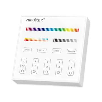 MiBoxer Stenski UPRAVLJALNIK Mi-light nadgradni RGB+CCT FUT-B4