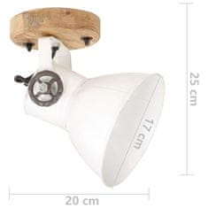 Vidaxl Industrijske stenske/stropne svetilke 2 kosa bele 20x25 cm E27