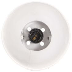 Vidaxl Industrijska namizna svetilka bela okrogla 58x18x90 cm E27