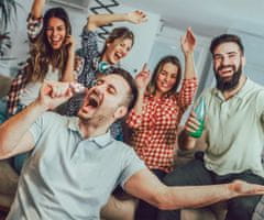 Forever BMS-300 LITE mikrofon & zvočnik, KARAOKE, Bluetooth, microSD, AUX, baterija, roza zlat (Rose Gold)