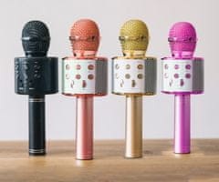 Forever BMS-300 LITE mikrofon & zvočnik, KARAOKE, Bluetooth, microSD, AUX, baterija, roza zlat (Rose Gold)