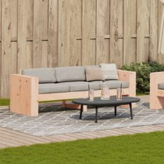 Greatstore Vrtni kavč trosed 189x60x62 cm trden les douglas