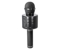 Forever BMS-300 LITE mikrofon & zvočnik, KARAOKE, Bluetooth, microSD, AUX, baterija, črn (Carbon Black)